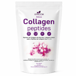 Colágeno Hidrolizado Deluxe Collagen Peptides – Tipo I, II y III con Colágeno Marino 454 gramos