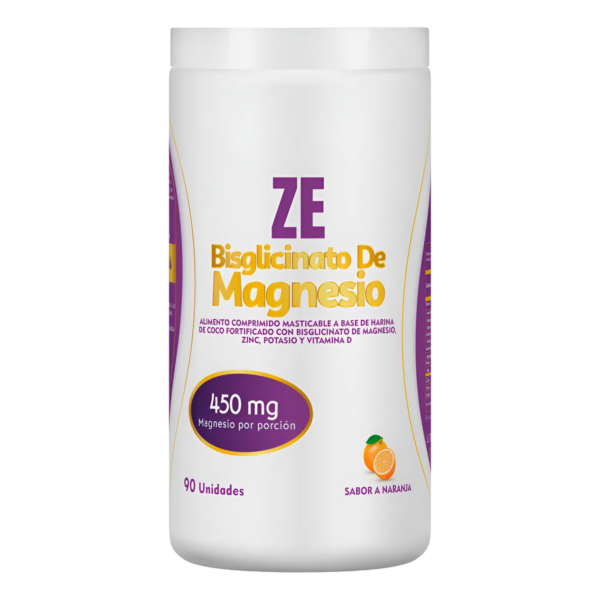Bisglicinato de Magnesio ZE Bypluss 90 Pastillas Masticable