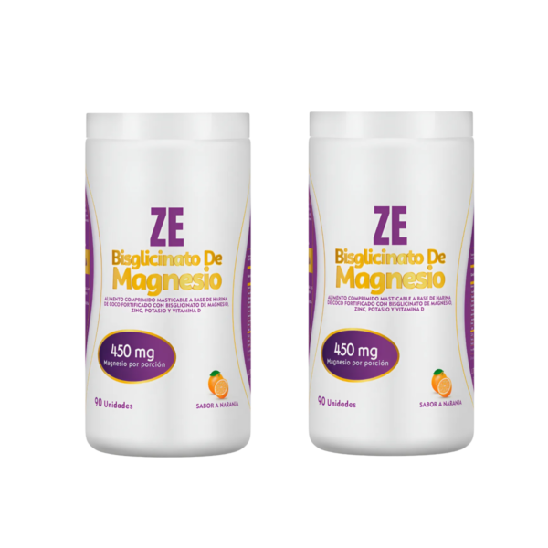 Bisglicinato de Magnesio ZE Bypluss 90 Pastillas Masticable