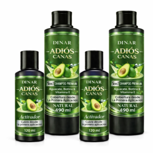 Shampoo Cubre Canas con Aguacate, Biotina y Vitamina E + Activador | Mejora tu imagen personal