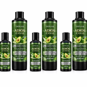 Shampoo Cubre Canas con Aguacate, Biotina y Vitamina E + Activador | Mejora tu imagen personal