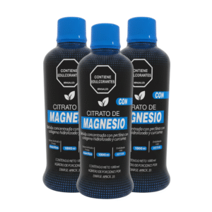 Citrato de Magnesio Líquido Vitalcom 1000 mL con Colágeno Hidrolizado, Vitaminas y Minerales