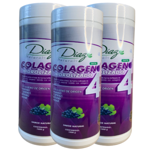 Colágeno Hidrolizado Marino COLAGEN 4 x 1.000 Gramos Díaz Naturals