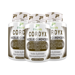 Cordyx Fitovit con Micelio Cordyceps, Calostro Bovino y Hongo Shiitake x 60 Discos Masticables