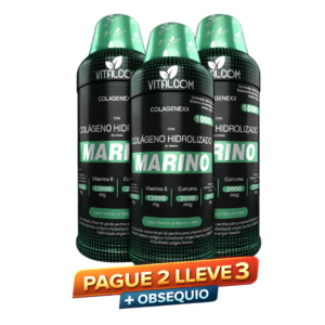 Colágeno Hidrolizado Marino con Vitamina E y Cúrcuma | Colagenexx Vitalcom 1000 mL