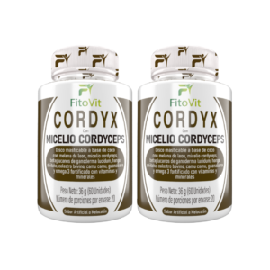 Cordyx Fitovit con Micelio Cordyceps, Calostro Bovino y Hongo Shiitake x 60 Discos Masticables