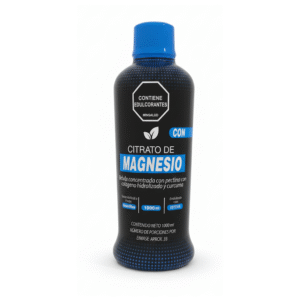 Citrato de Magnesio Líquido Vitalcom 1000 mL con Colágeno Hidrolizado, Vitaminas y Minerales
