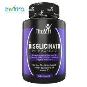 Bisglicinato de Magnesio Fitovit – 60 Unidades Masticables