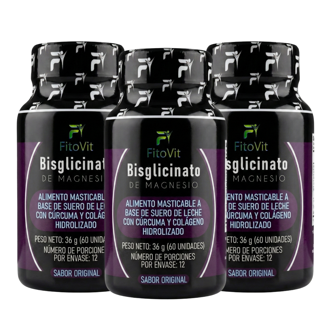 Bisglicinato de Magnesio Fitovit – 60 Unidades Masticables