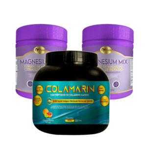 Combo 2 Magnesium Mix 600gr + 1 Colágeno Hidrolizado Colamarin 1.000 gr Bypluss