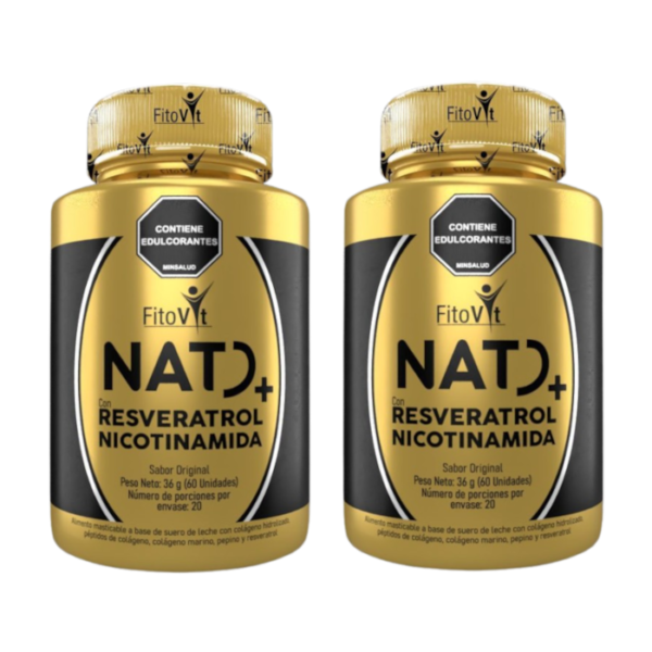 Fitovit NATD+ Con Resveratrol, Nicotinamida y Colágeno – Antioxidante y Regenerador Celular