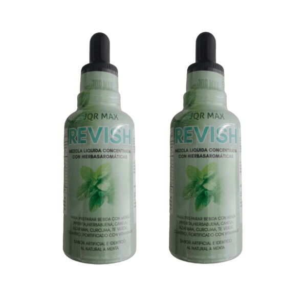 🌿 Revish 50ml - Gotas Refrescantes para el Aliento con Menta y Canela, Confianza en Cada Palabra Combo x2 Unidades 💧