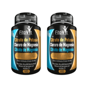 Citrato de Magnesio y Potasio – FitoVit (60 Unidades) Suplemento Masticable para el Bienestar Diario