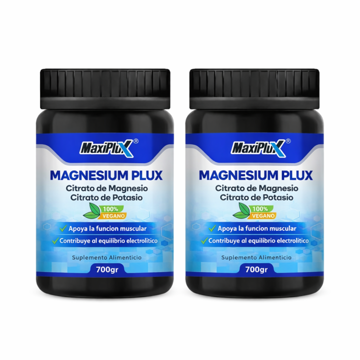 Citrato de Magnesio y Potasio 700g Magnesium Maxiplus® | Alta Absorción