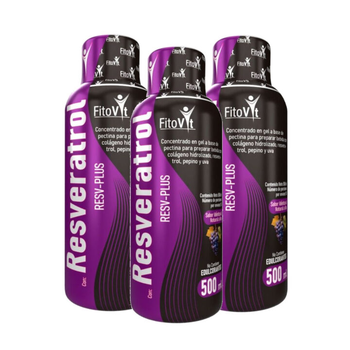 Resveratrol Líquido Fitovit 500ml – Antioxidante Natural con Colágeno y Vitaminas