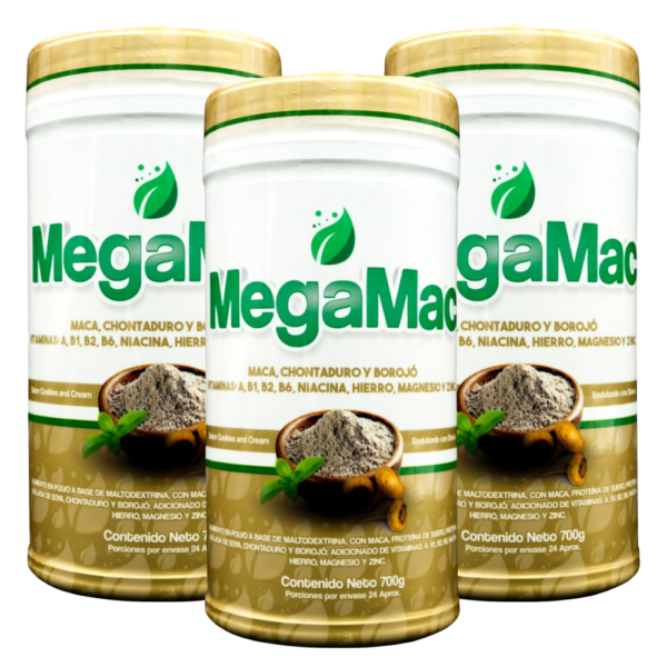 Megamac 700 Gramos, Potencia y Energía Con Chontaduro y Borojó
