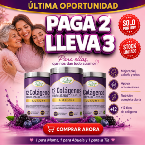 Colágeno Hidrolizado Marino Con Mezcla de 12 Tipos de Colágeno – LUXURY Díaz Naturals