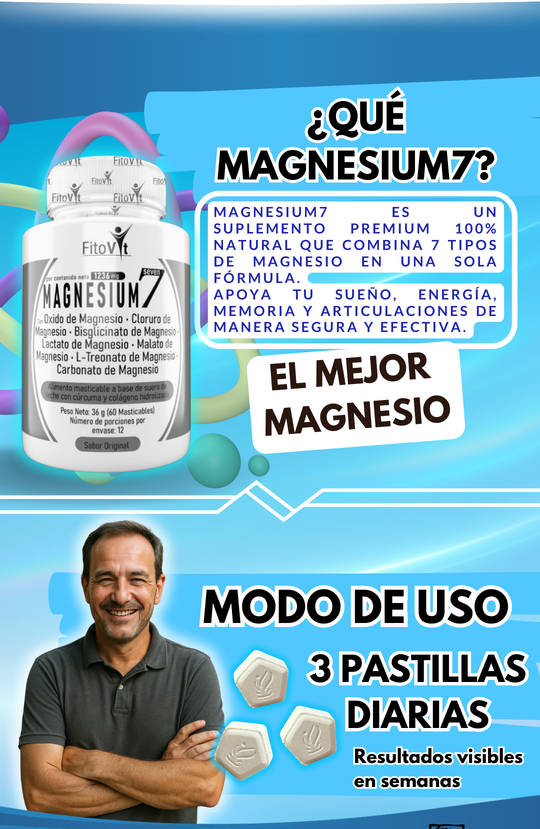 Magnesium 7 fitovit, 7 Magnesios Fitovit