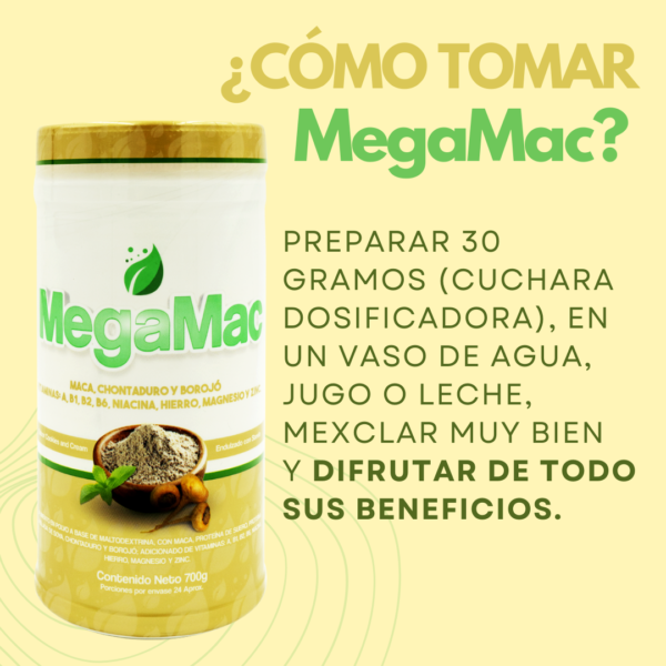 Megamac 700 Gramos, Potencia y Energía Con Chontaduro y Borojó