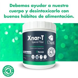 Fibra Natural Xnar-T 700 Gramos Linaza Espirulina piña Psyllium y Prebióticos