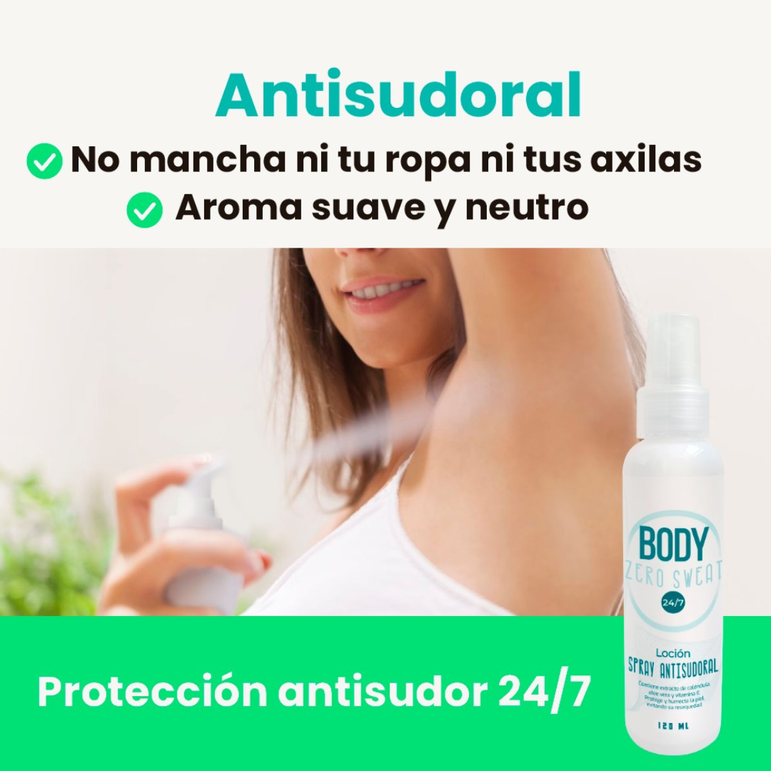 Spray Antisudoral Body Zero Sweat 120ml