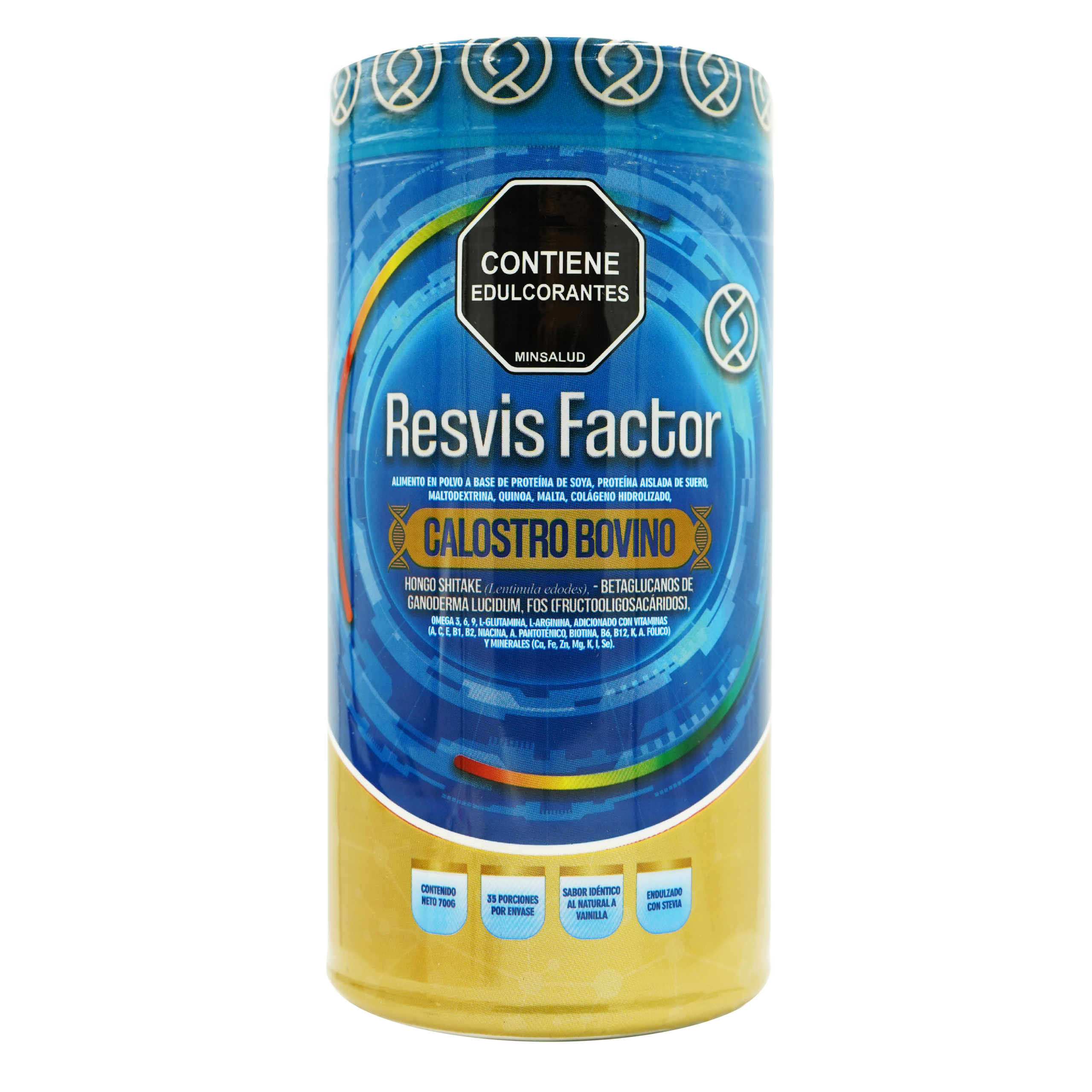 Calostro Bovino RevisFactor+ Hongo Shitake Con Betaglucanos De Ganoderma Y Colageno Hidrolizado Revisfactor 700 Gramos
