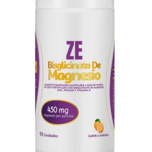 Bisglicinato de Magnesio ZE Bypluss 90 Tabletas Masticable