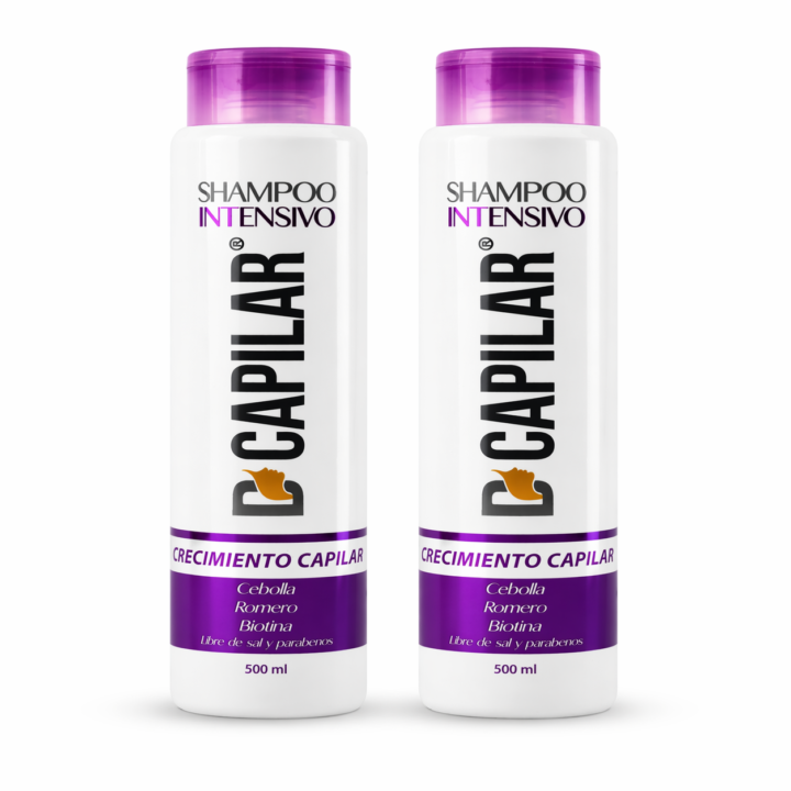 Shampoo Crecimiento Intensivo D’Capilar Capilar 500 ml con Biotina, Romero y Cebolla