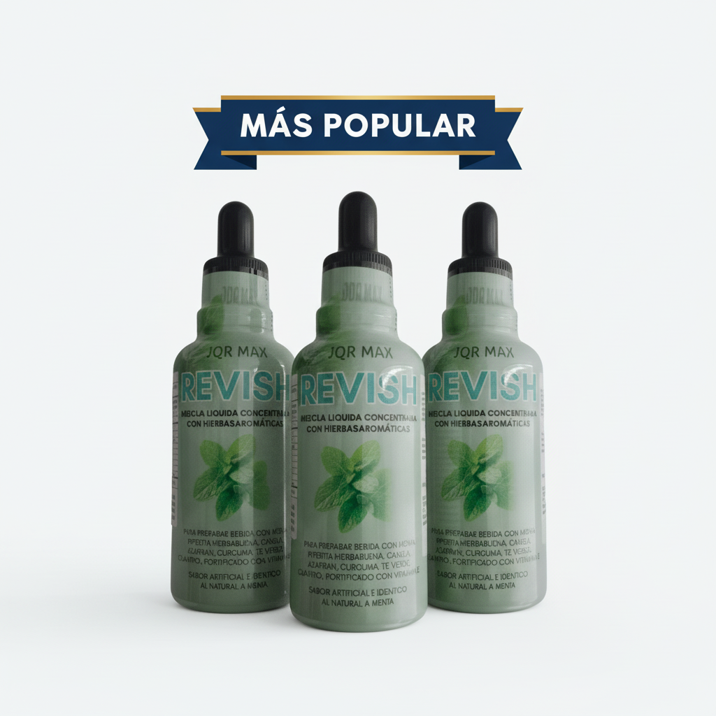 🌿 Revish 50ml - Gotas Refrescantes para el Aliento con Menta y Canela, Confianza en Cada Palabra 💧